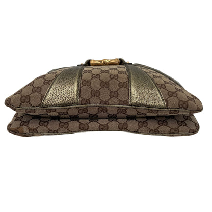 Gucci Leather Tom Ford Bamboo Chain Bag Gold