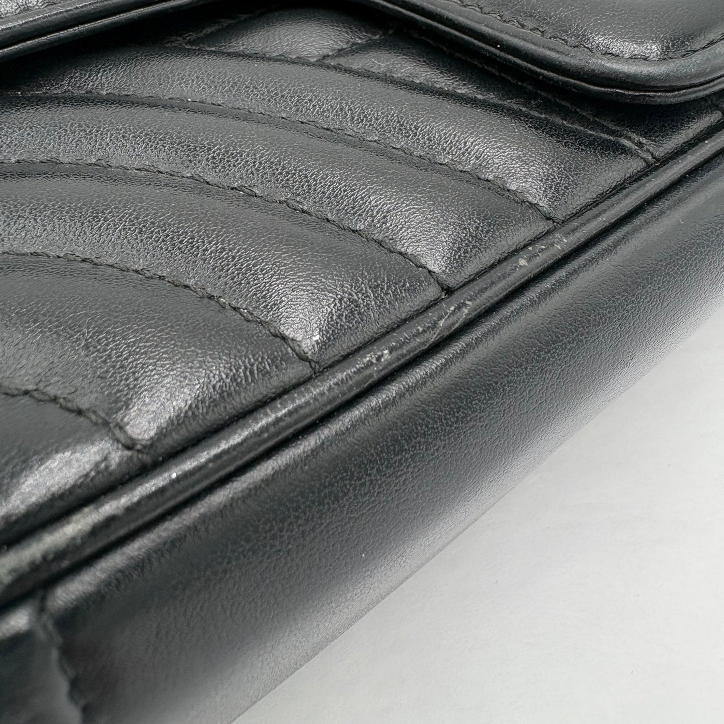 Prada Diagramme Quilted Leather Flap Bag