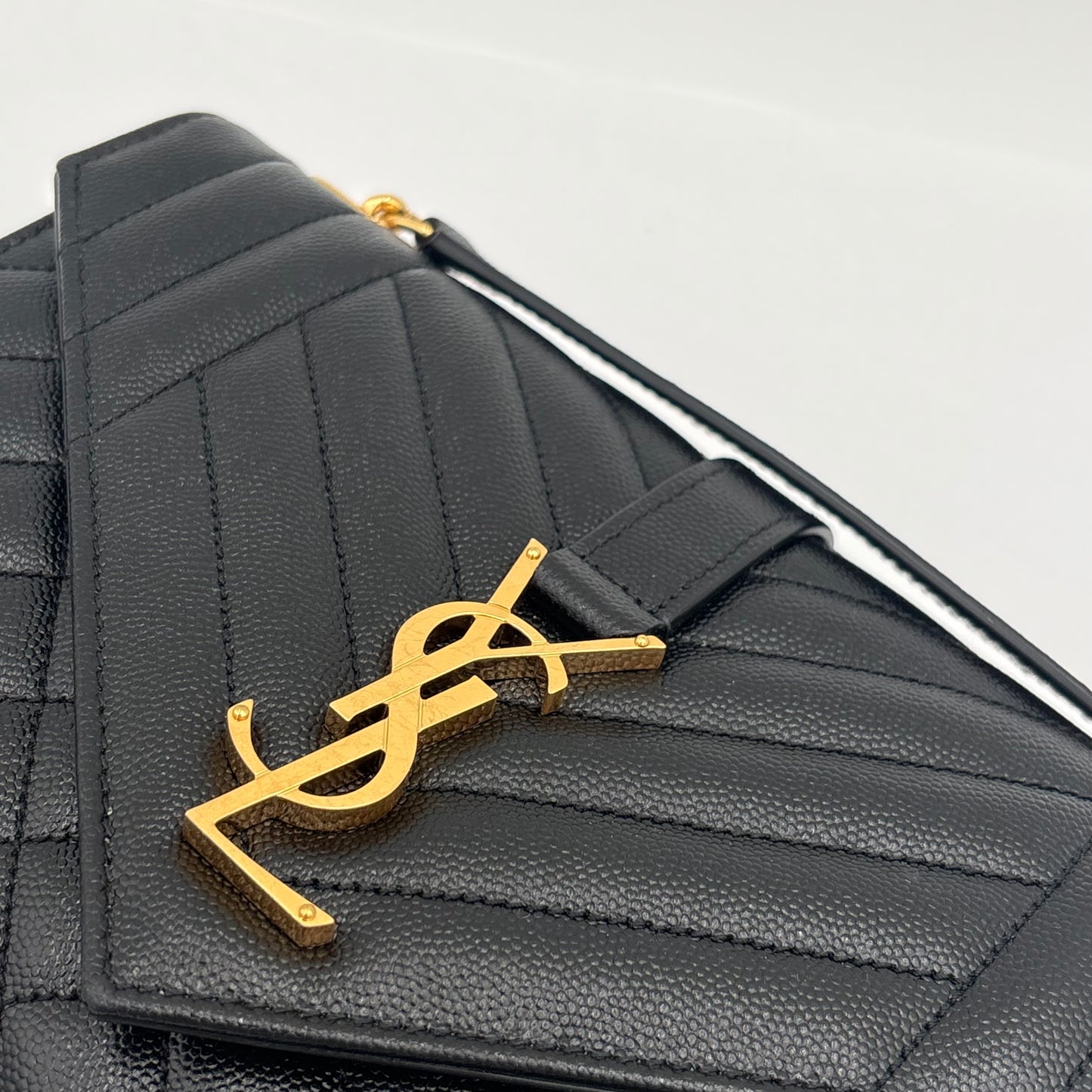 2023 Saint Laurent Medium Triquilt Envelope Purse