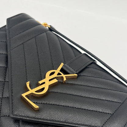 2023 Saint Laurent Medium Triquilt Envelope Purse