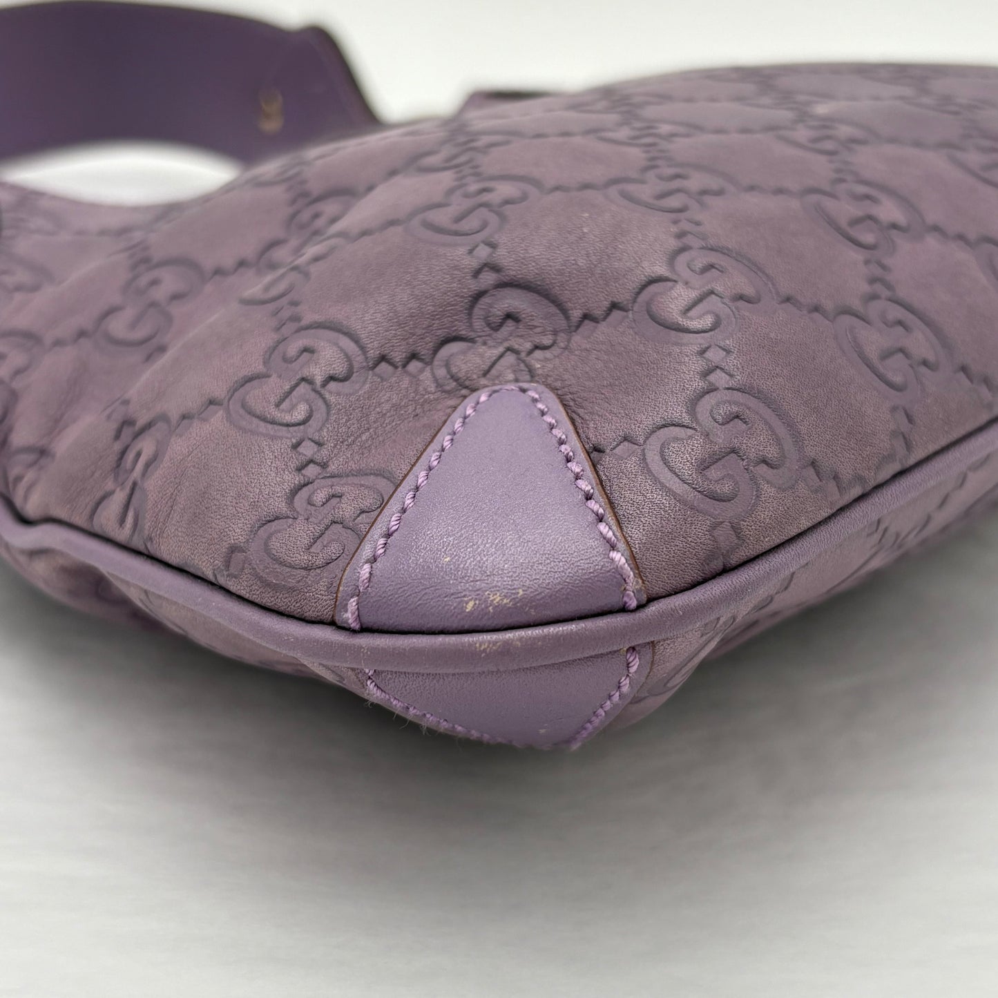Gucci Guccissima Creole Hobo Horsebit Shoulder Bag
