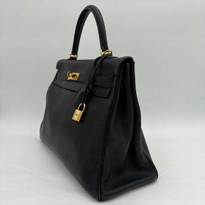 2001 Hermès Retourne Kelly Taurillon Clemence Leather