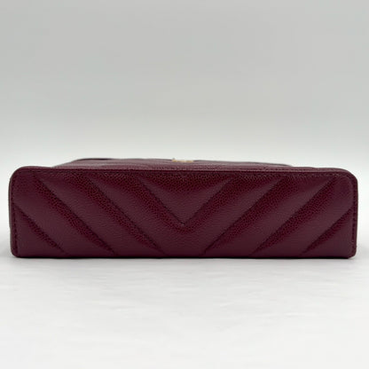 2026 Chanel Caviar Quilted Top Handle Slim Vanity With Chain