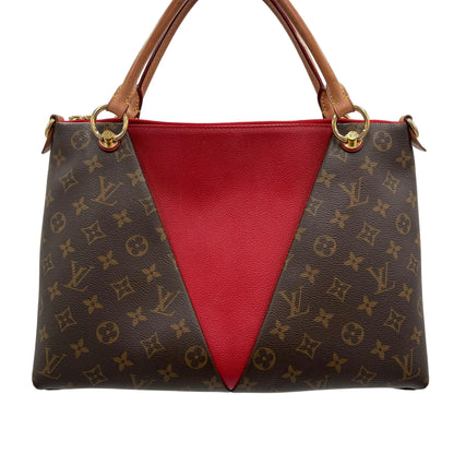 2020 Louis Vuitton V Tote Monogram/Leather 2 Way Tote