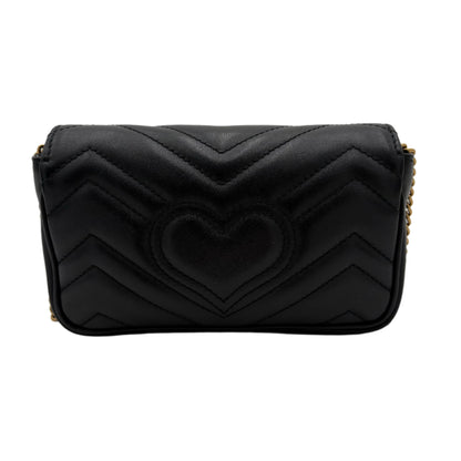 Gucci GG Marmont Super Mini Bag-Blk Leather : Super Mini