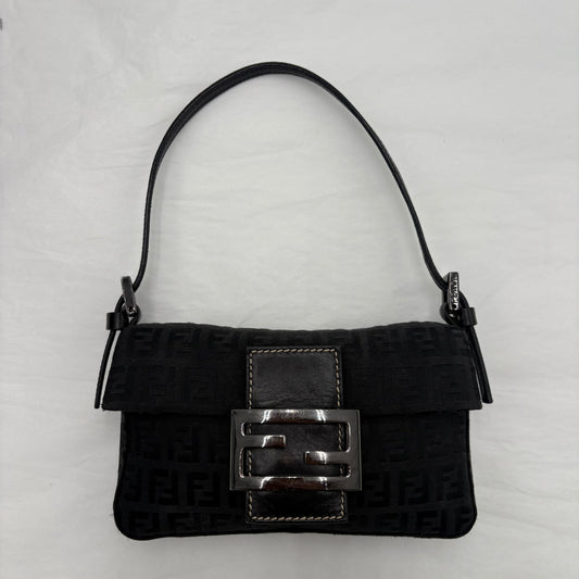 Y2K Fendi FF Zucchino Mini Baguette