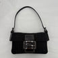 Y2K Fendi FF Zucchino Mini Baguette