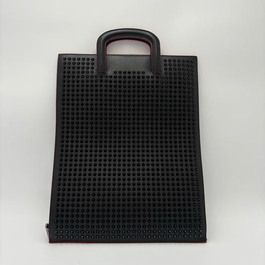 Christian Louboutin Large Trictrac Portfolio Bag Black
