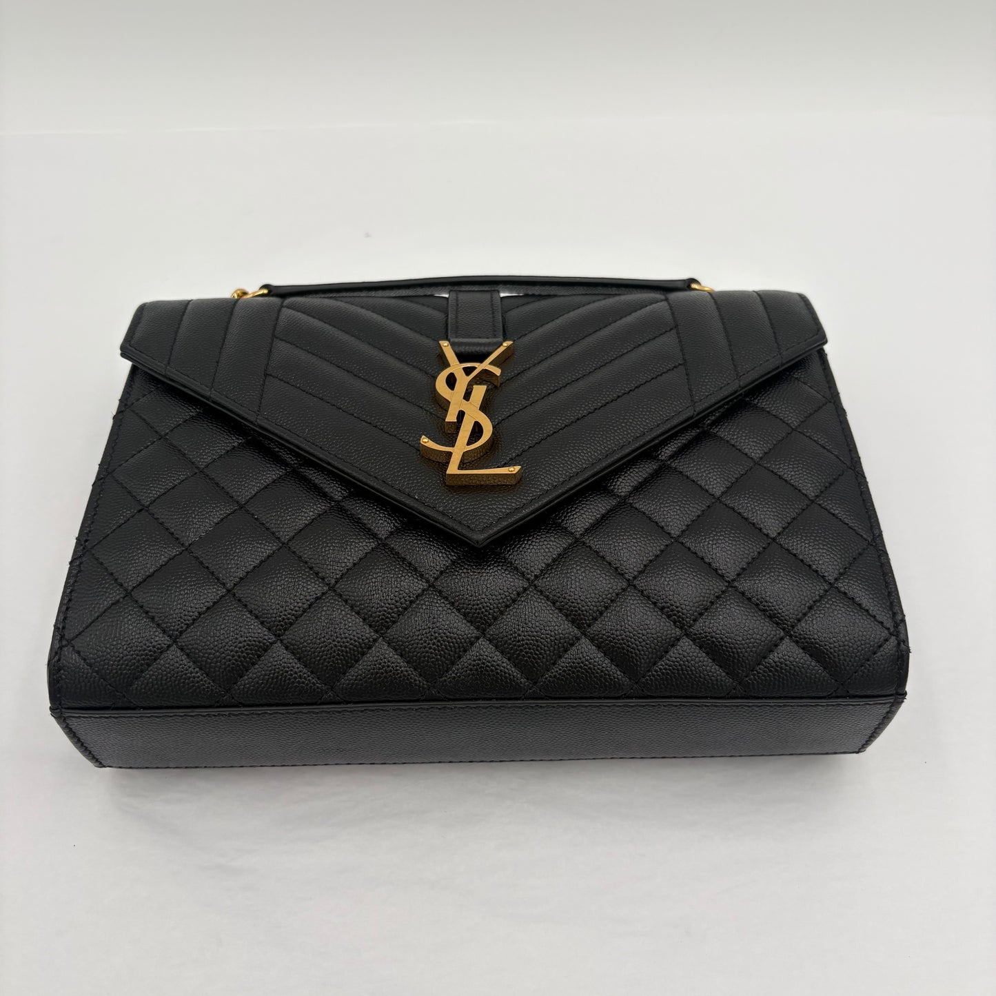 2023 Saint Laurent Medium Triquilt Envelope Purse