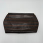 1970's Fendi Zig Zag Stitch Leather Clutch