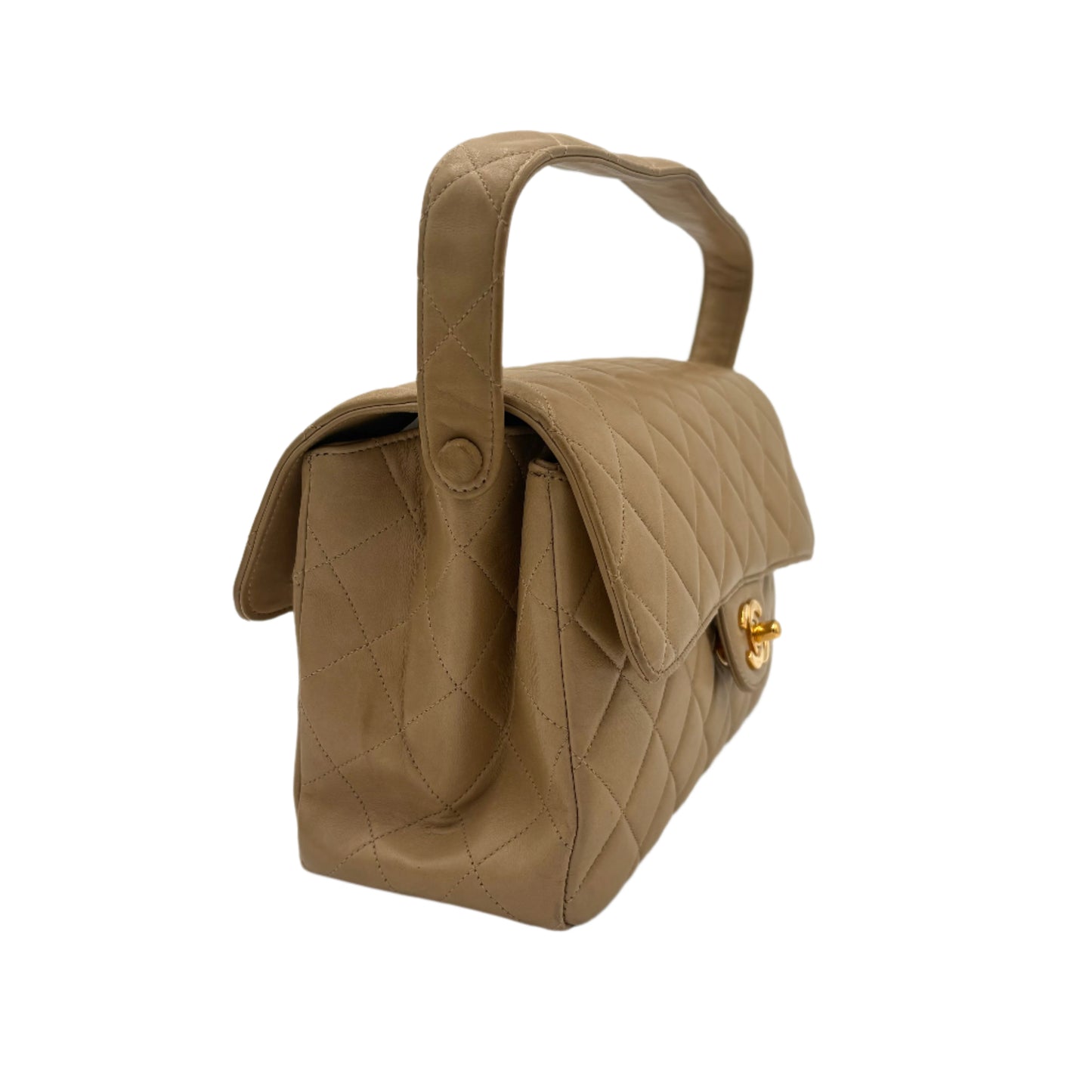 Chanel Double Sided Flap Bag-Beige : Medium