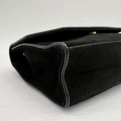 1986-88 Chanel Suede Diamond Stitch Flap Bag