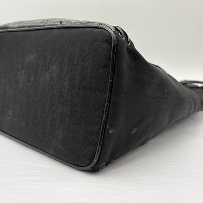 Christian Dior Patent Embossed Stitch Tote