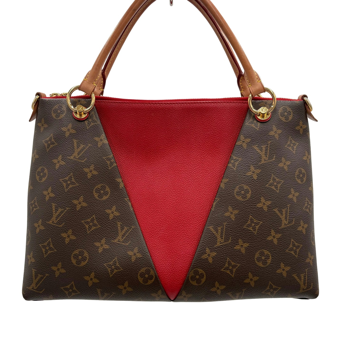 2020 Louis Vuitton V Tote Monogram/Leather 2 Way Tote