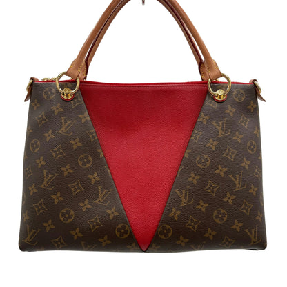 2020 Louis Vuitton V Tote Monogram/Leather 2 Way Tote