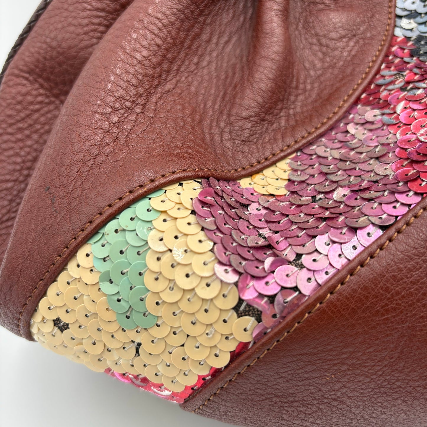 Limited Edition Fendi Leather Sequin Spy Bag