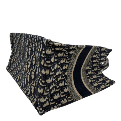 Christian Dior Book Tote Oblique Embroidery
