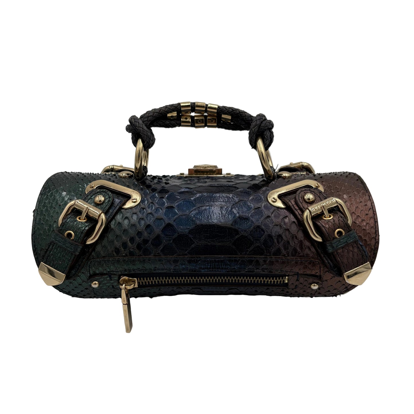 Y2K Gianni Versace Python Donatella Clutch