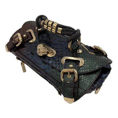 Y2K Gianni Versace Python Donatella Clutch