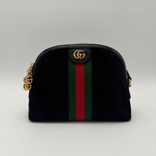 Gucci Suede Ophidia Dome Crossbody