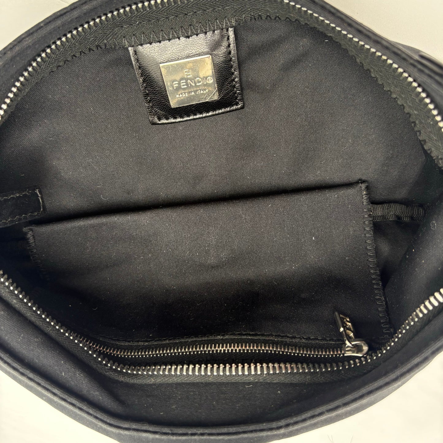 Vintage Fendi Nylon Flat Baguette