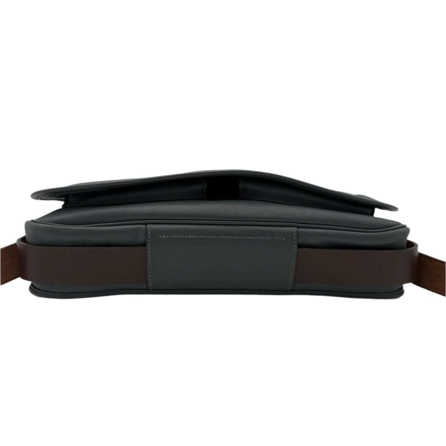 Hermes Leather Barda Messenger Bag