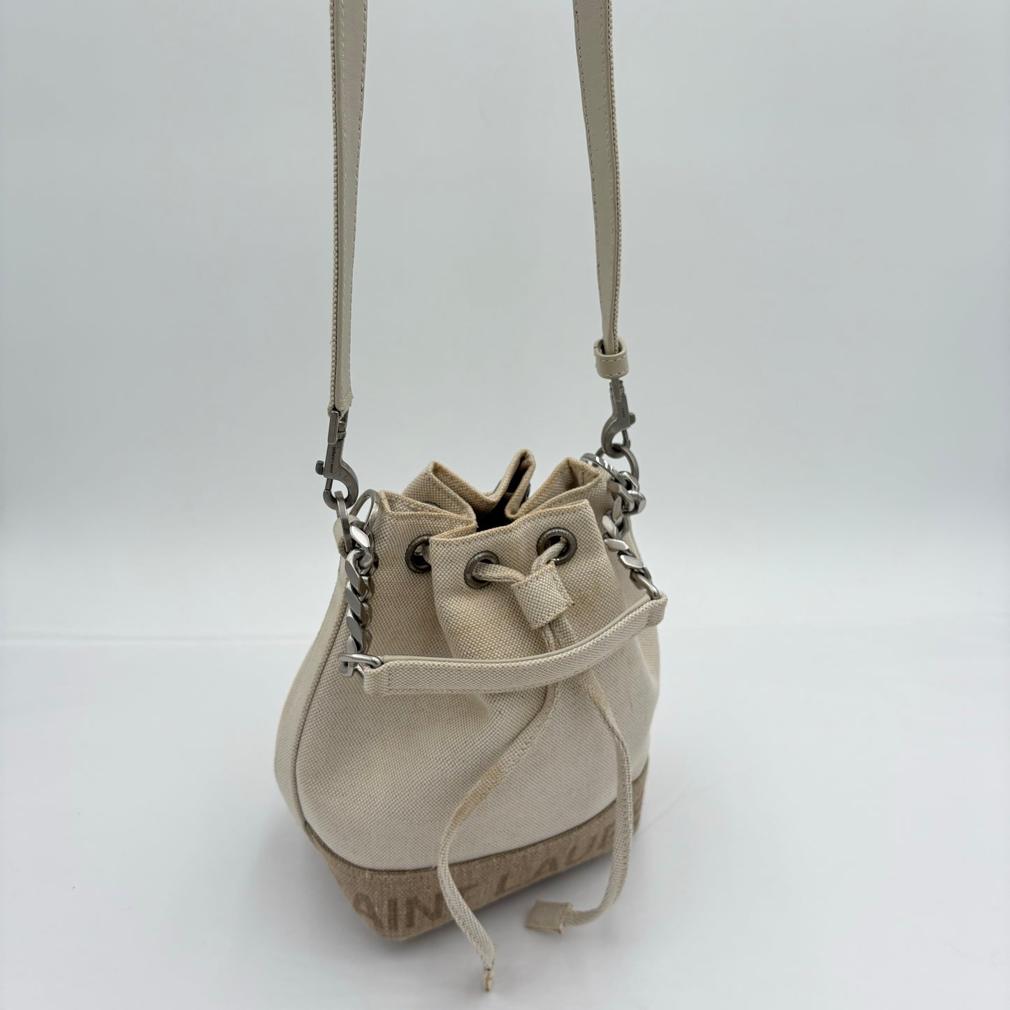 2022 Saint Laurent Canvas Mini Bucket