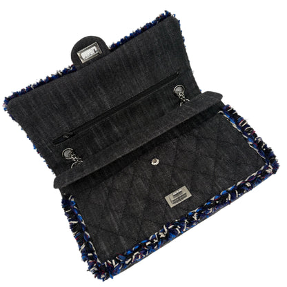 2017 Chanel Reissue 2.55 Denim and Fringe Double Flap Bag