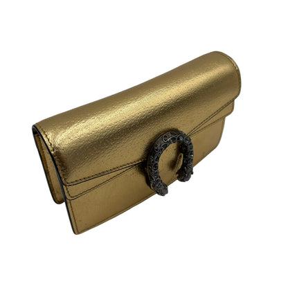 Gucci Super Mini Gold Dionysus Purse