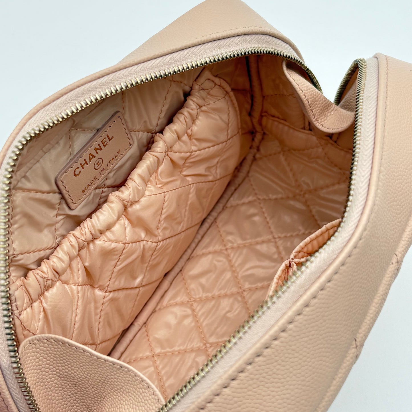 2021 Chanel Quilted Medium Curvy Pouch