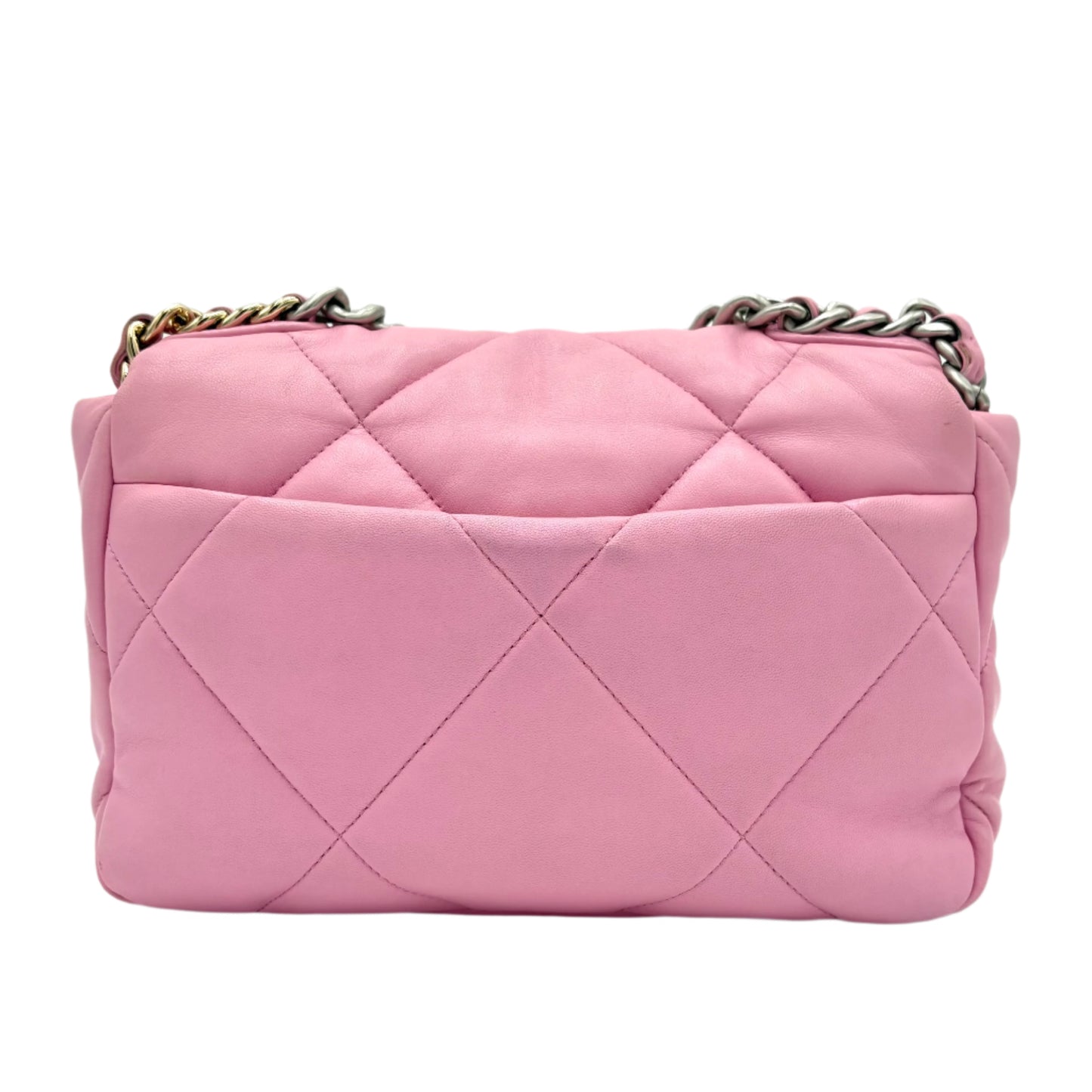 Chanel Lambskin Quilted Medium 19 Flap Pink
