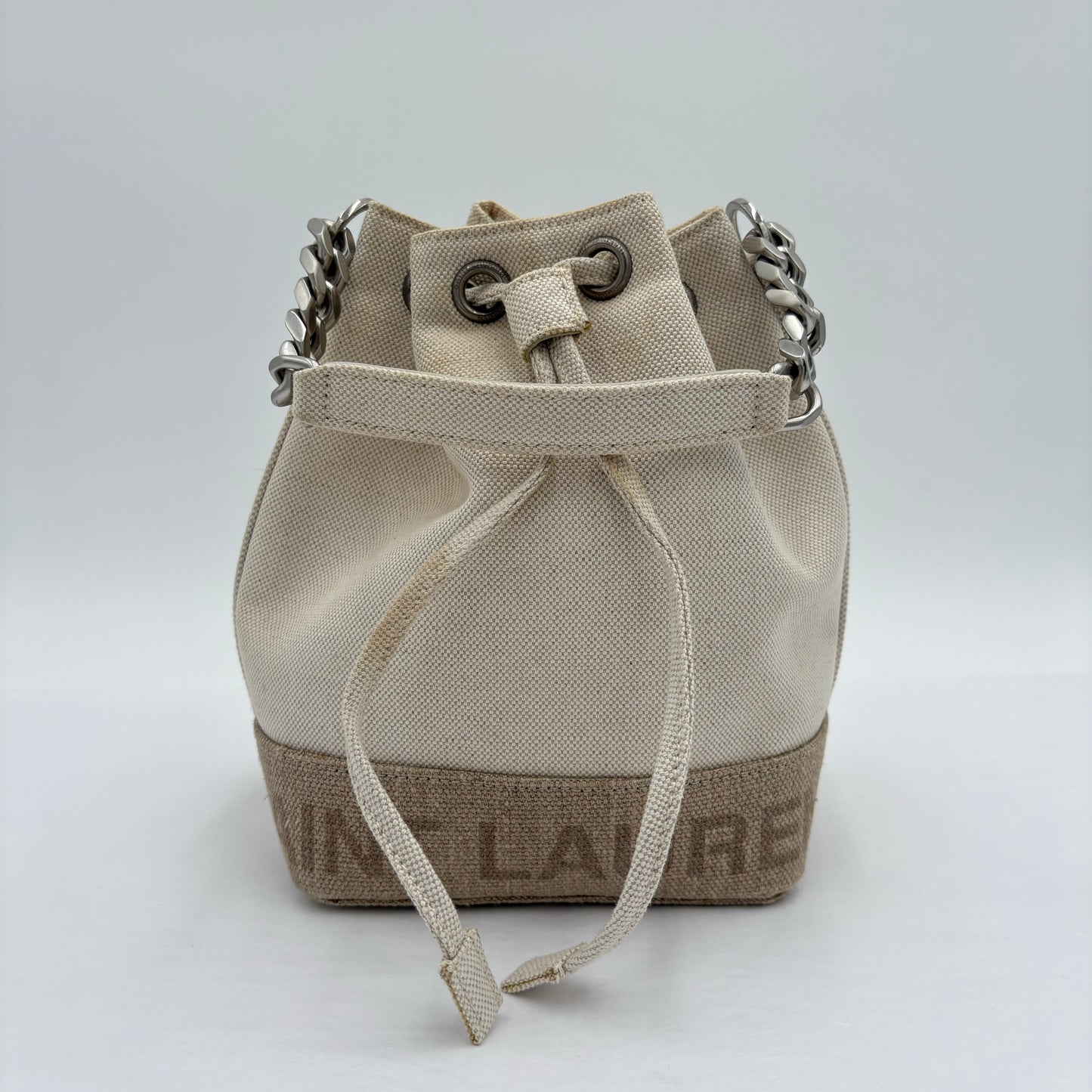 2022 Saint Laurent Canvas Mini Bucket
