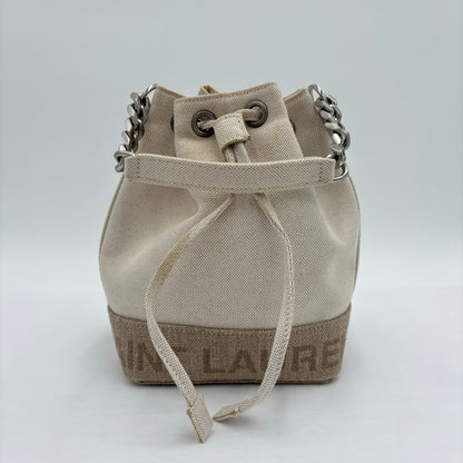2022 Saint Laurent Canvas Mini Bucket