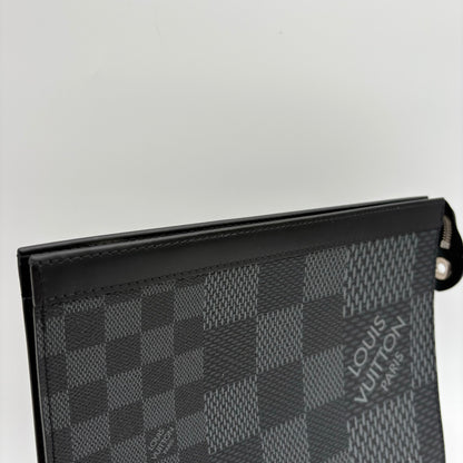 Chipped Louis Vuitton 3D Pochette Voyage Clutch Bag
