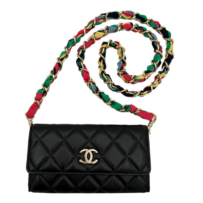 2020 3 Way Chanel Ribbon Long WOC Clutch Belt Bag