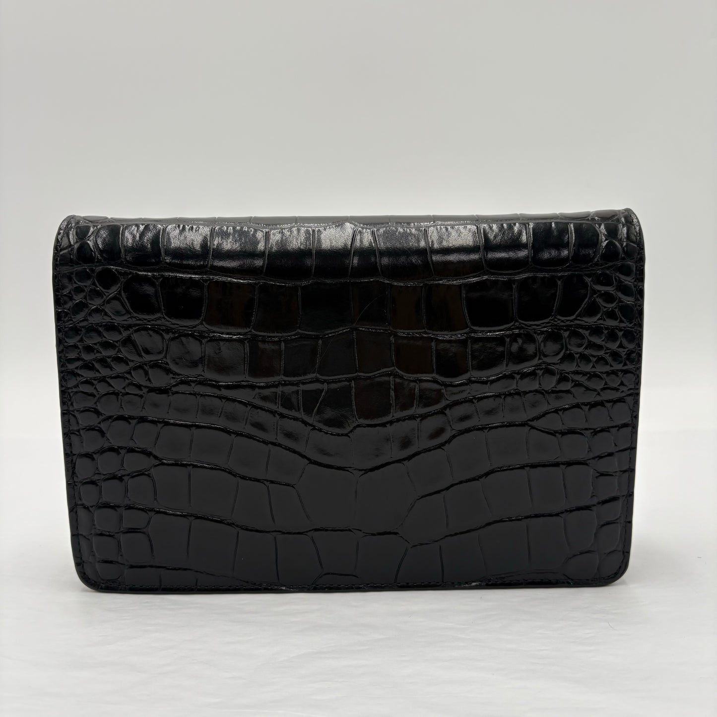 Balenciaga Ville Croc Embossed WOC