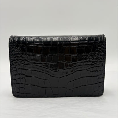 Balenciaga Ville Croc Embossed WOC