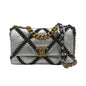 Chanel 19 Large Stitch Bag-Silver/Gold