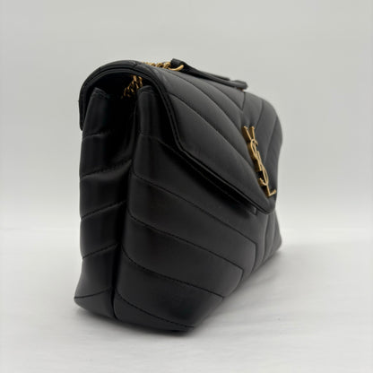 Saint Laurent Loulou Small Shoulder Bag Black