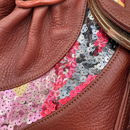 Limited Edition Fendi Leather Sequin Spy Bag