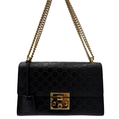 Gucci Guccissima Padlock Flap Bag
