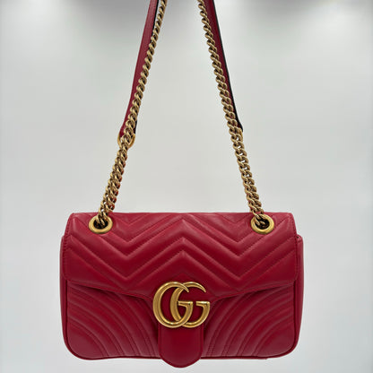 Gucci Small Red Marmomt Flap
