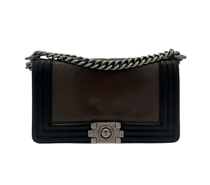 2011 Chanel Glazed Calfskin Boy Bag