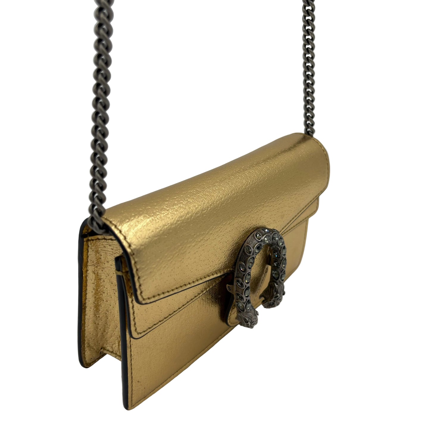 Gucci Super Mini Gold Dionysus Purse