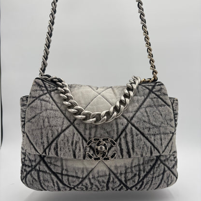 2023 Chanel Washed Denim Medium Chanel 19 Flap