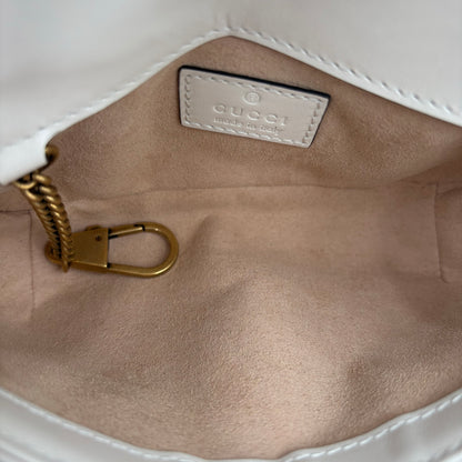 Gucci GG Marmont Chevron Super Mini Crossbody