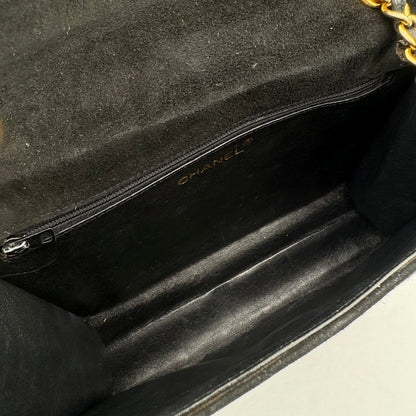 1986-88 Chanel Suede Diamond Stitch Flap Bag