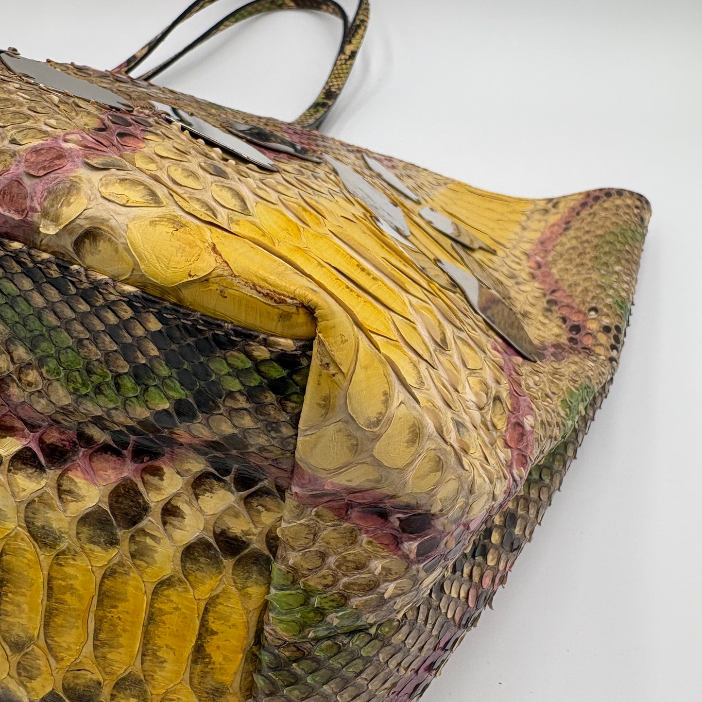 Fendi Python Embellished Tote