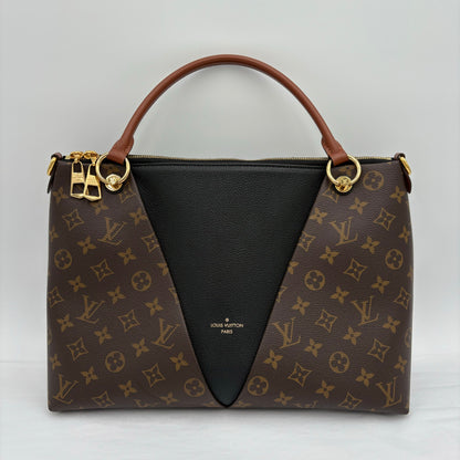 2020 Louis Vuitton V Tote Monogram/Leather 2 Way Tote