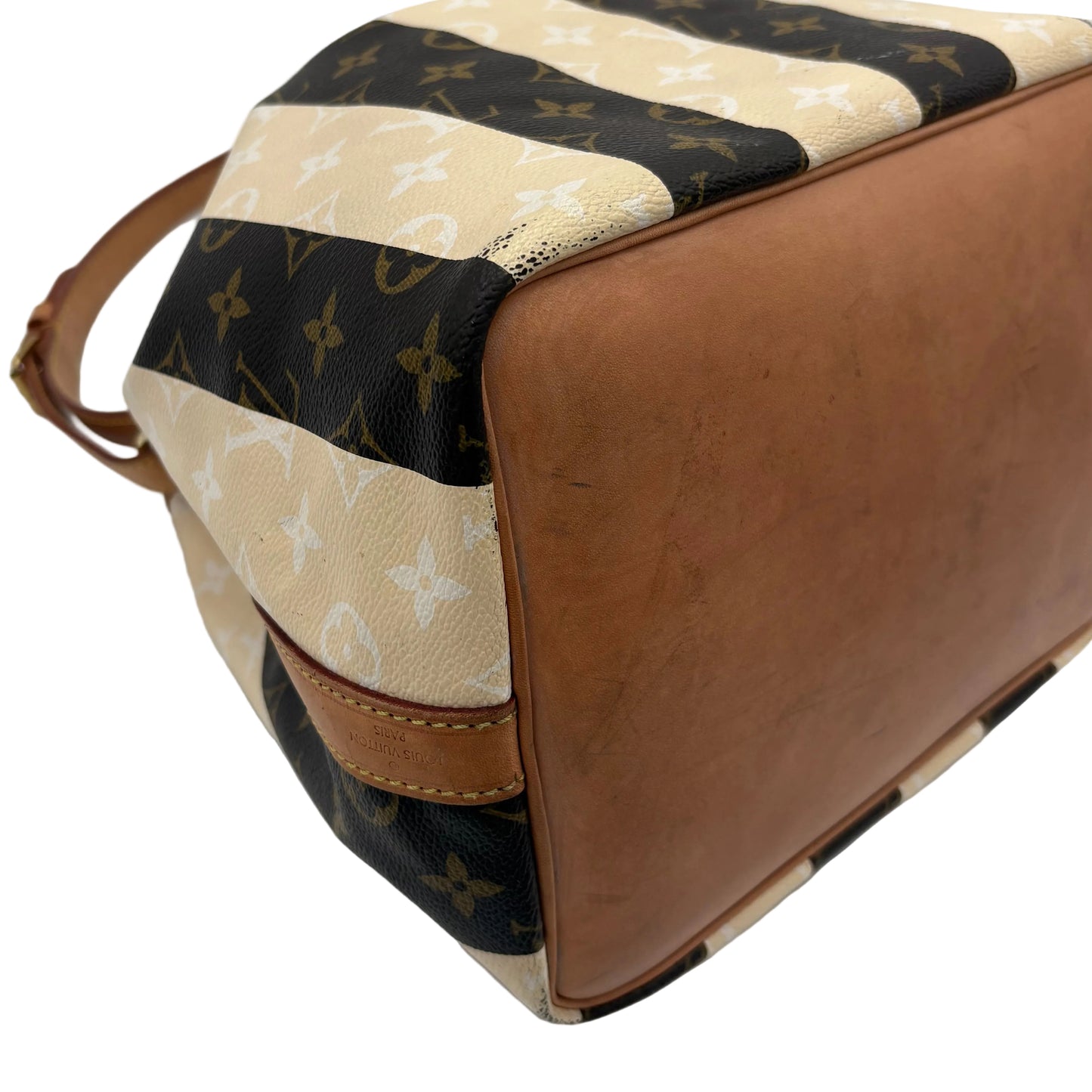 Louis Vuitton Monogram Rayure Petit Noe Shoulder Bag